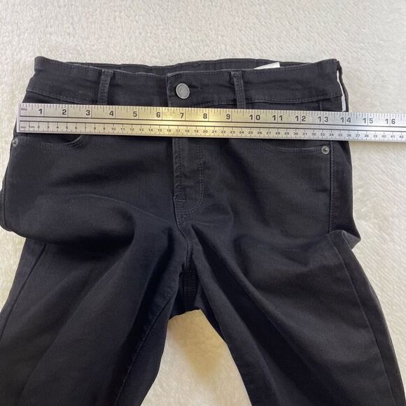 Old Navy Rockstar Super Skinny Mid Rise Black Stretch Denim Jeans Size 6 - Picture 9 of 11